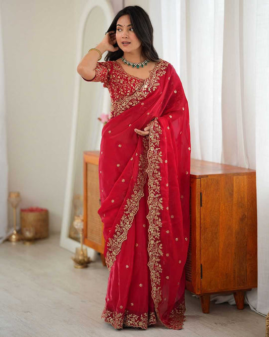 Satin Silk Designer Saree in In More