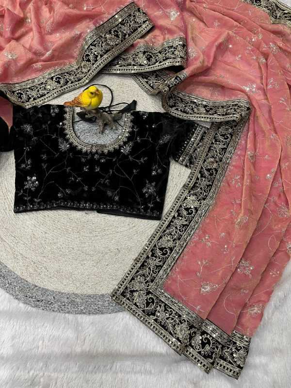 Soft Silk Sequence Saree