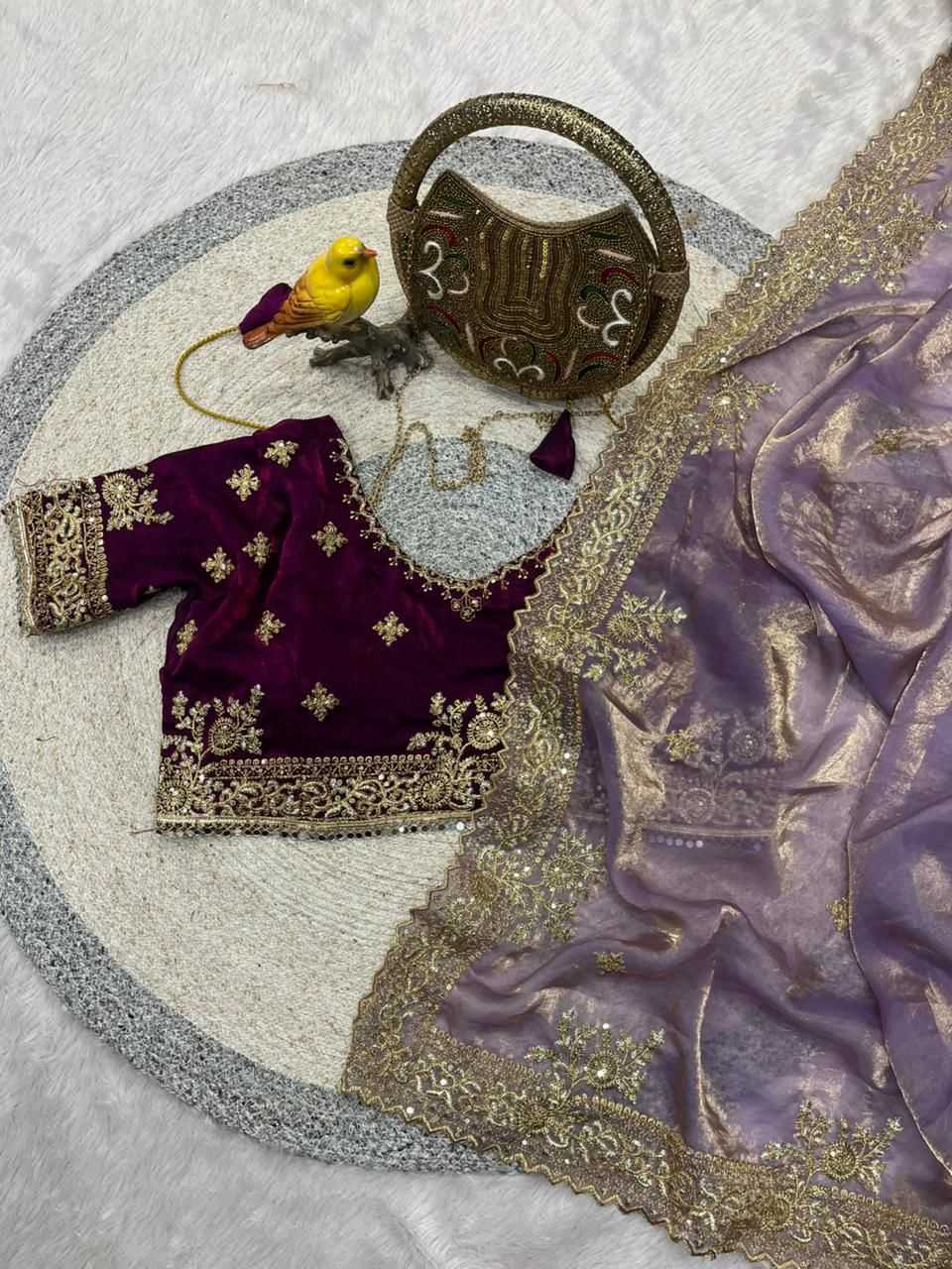 Satin Silk Designer Saree