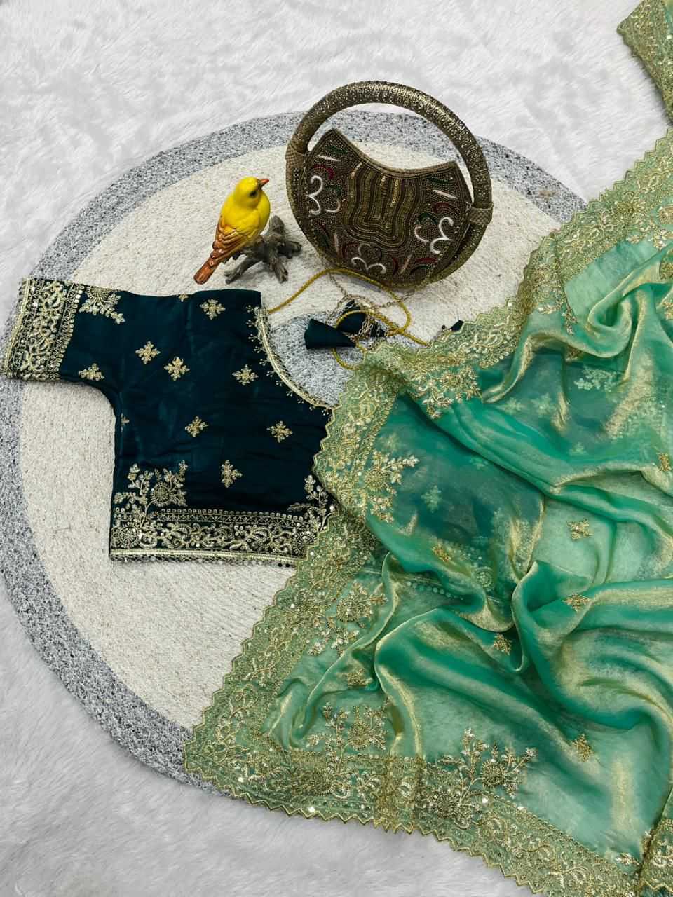 Satin Silk Designer Saree