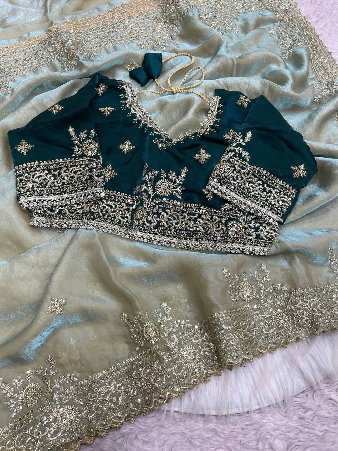 Satin Silk Designer Saree