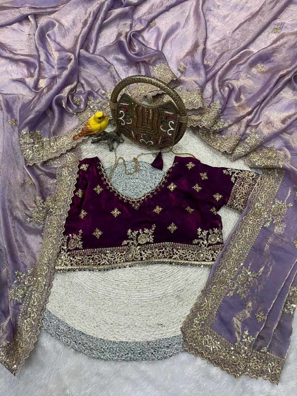 Satin Silk Designer Saree