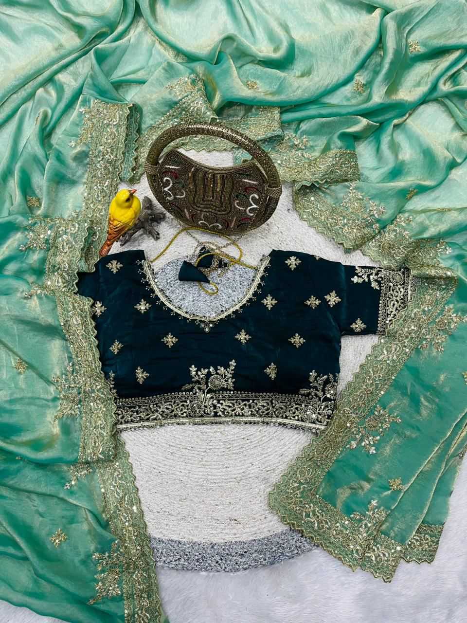 Satin Silk Designer Saree