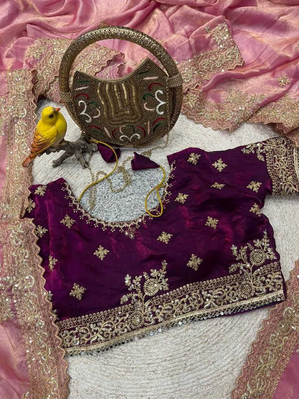 Satin Silk Designer Saree