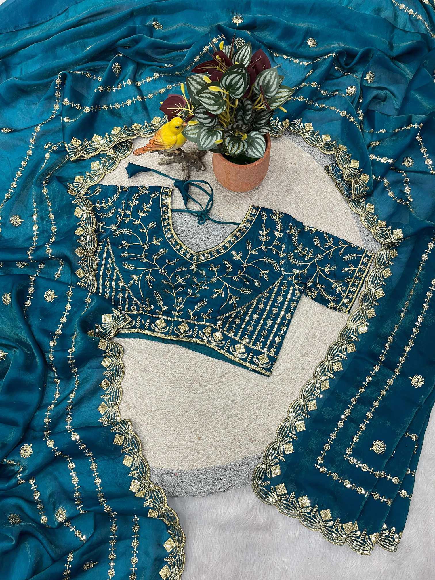Satin Silk Designer Saree