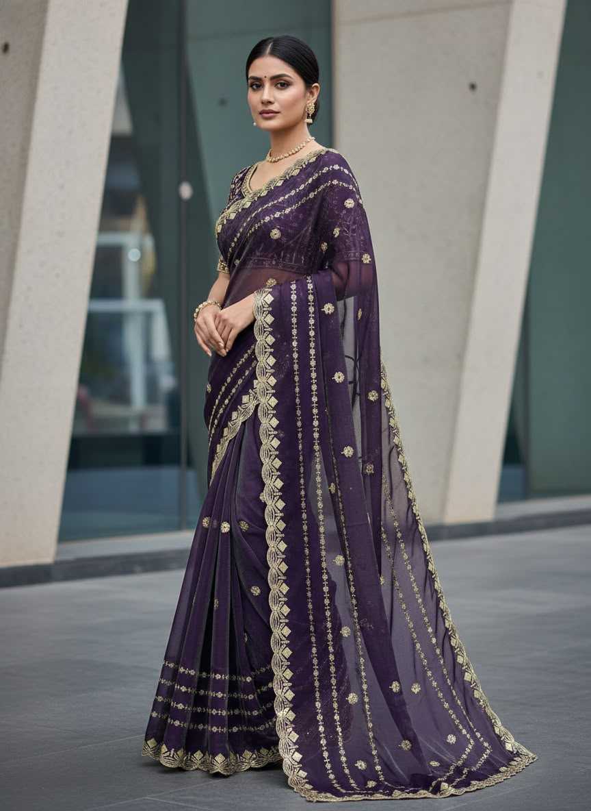 Satin Silk Designer Saree