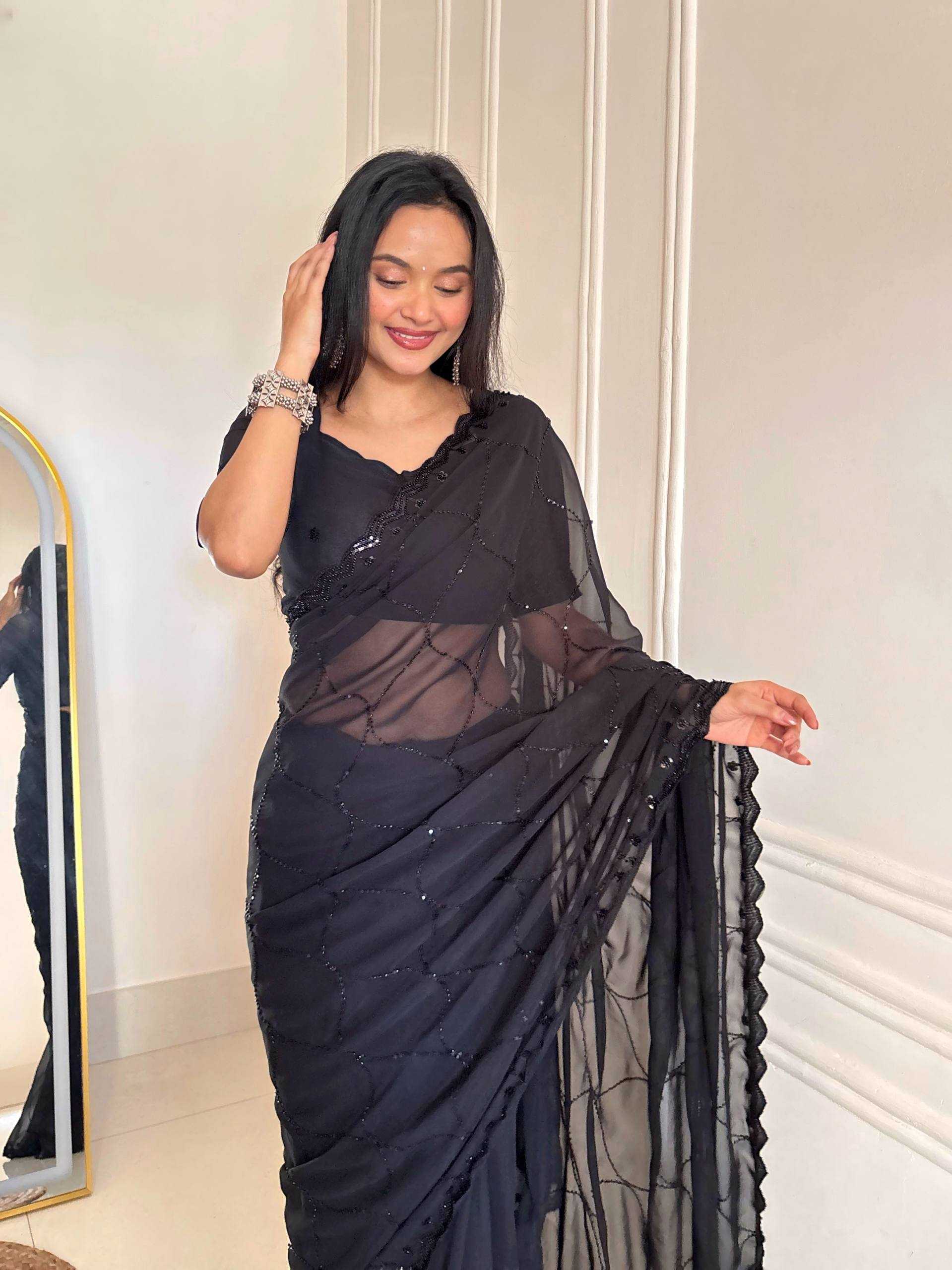Faux Georgette Saree