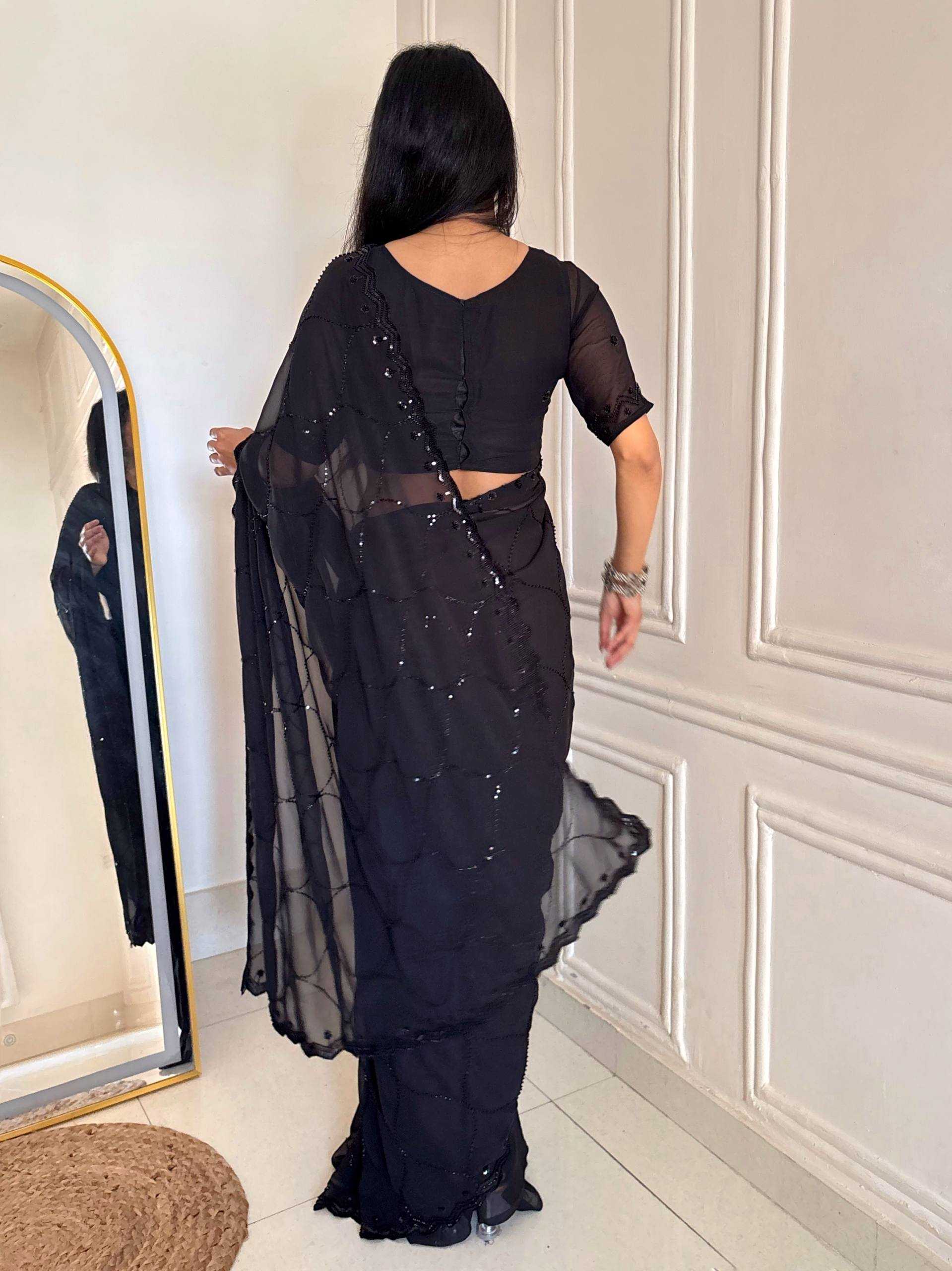 Faux Georgette Saree