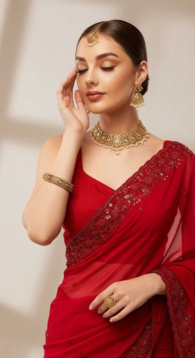 Satin Silk Designer Saree