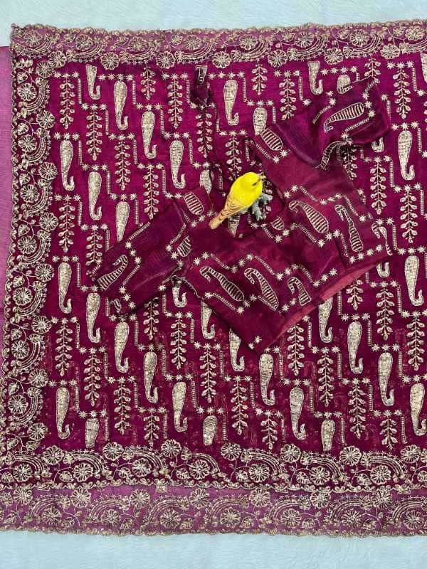 Satin Silk Designer Saree