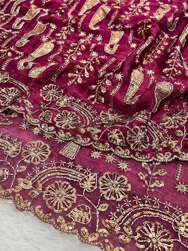 Satin Silk Designer Saree