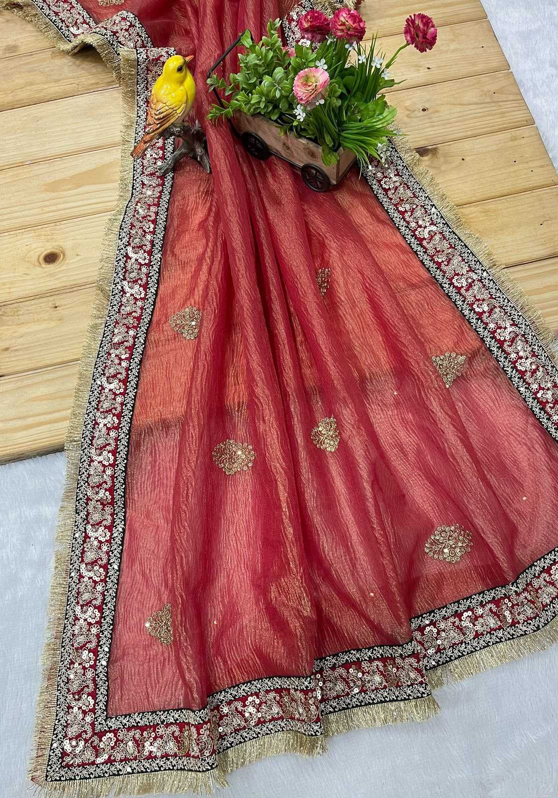 Antara Crunchi Sequin Saree