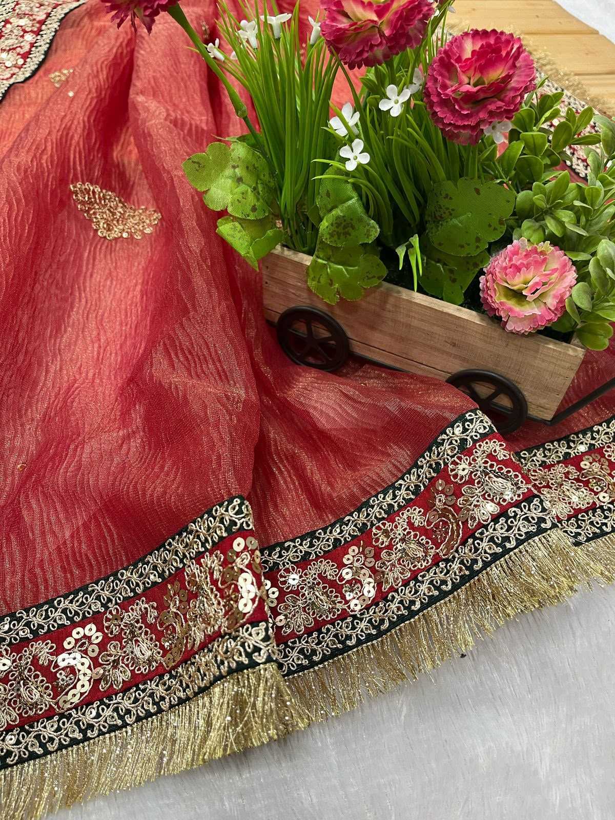 Antara Crunchi Sequin Saree