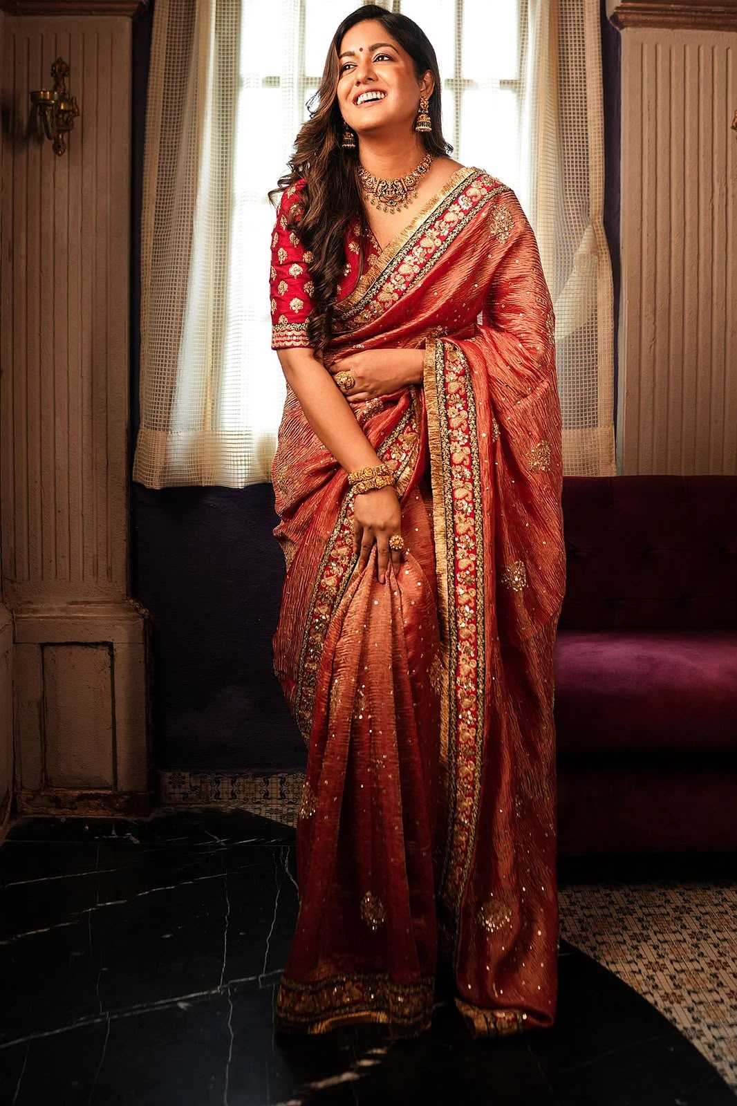 Antara Crunchi Sequin Saree