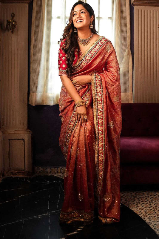 Antara Crunchi Sequin Saree