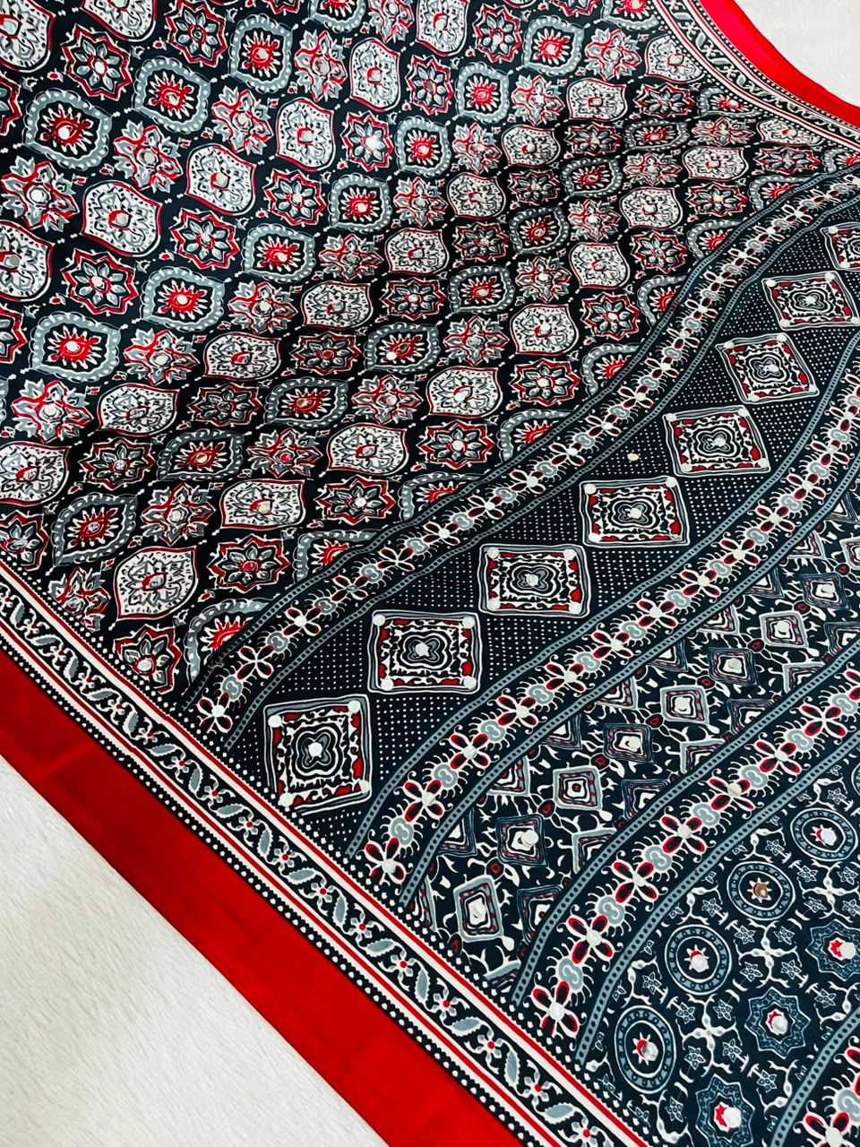 Gajji Silk Printed Saree