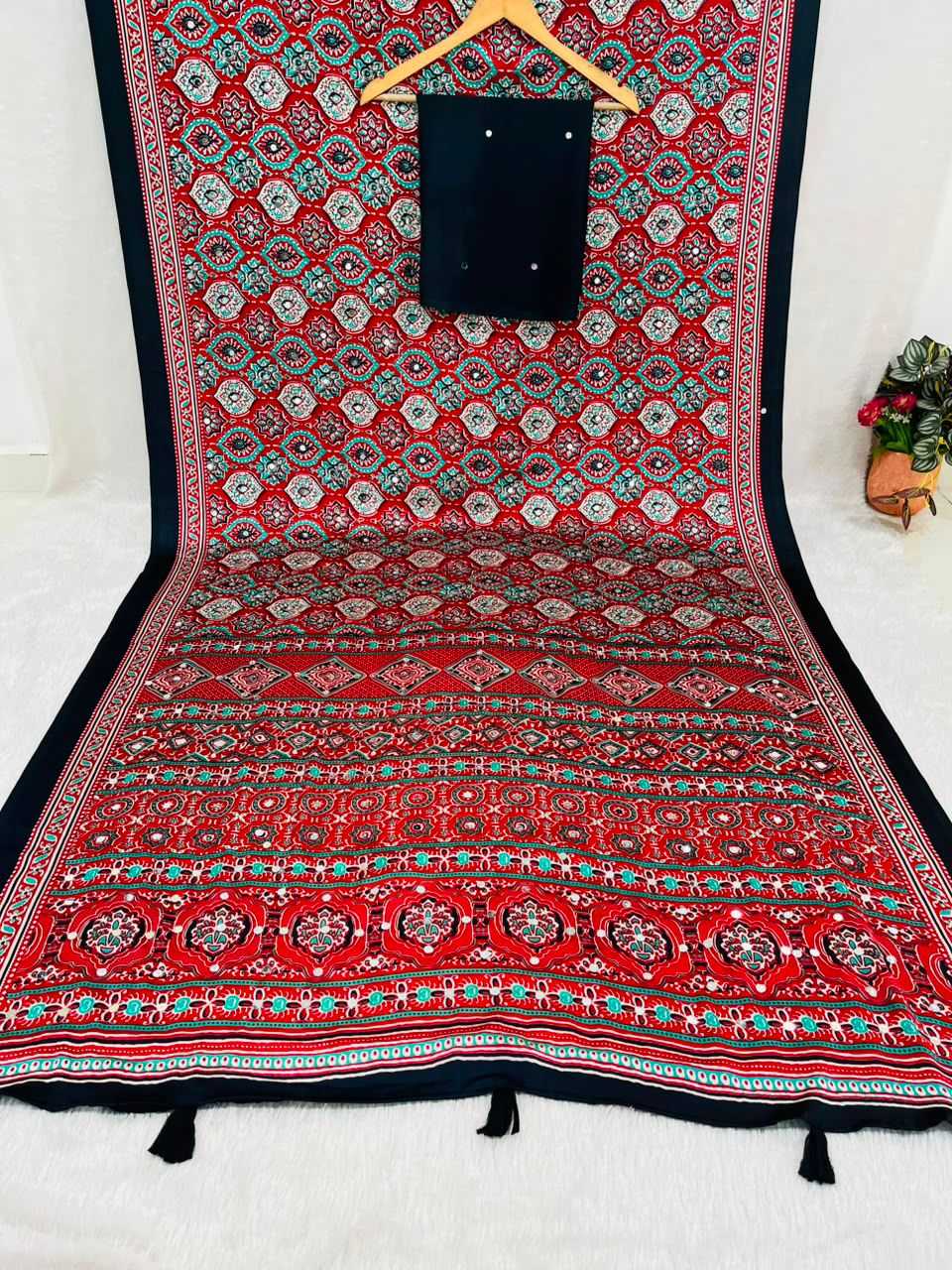 Gajji Silk Printed Saree