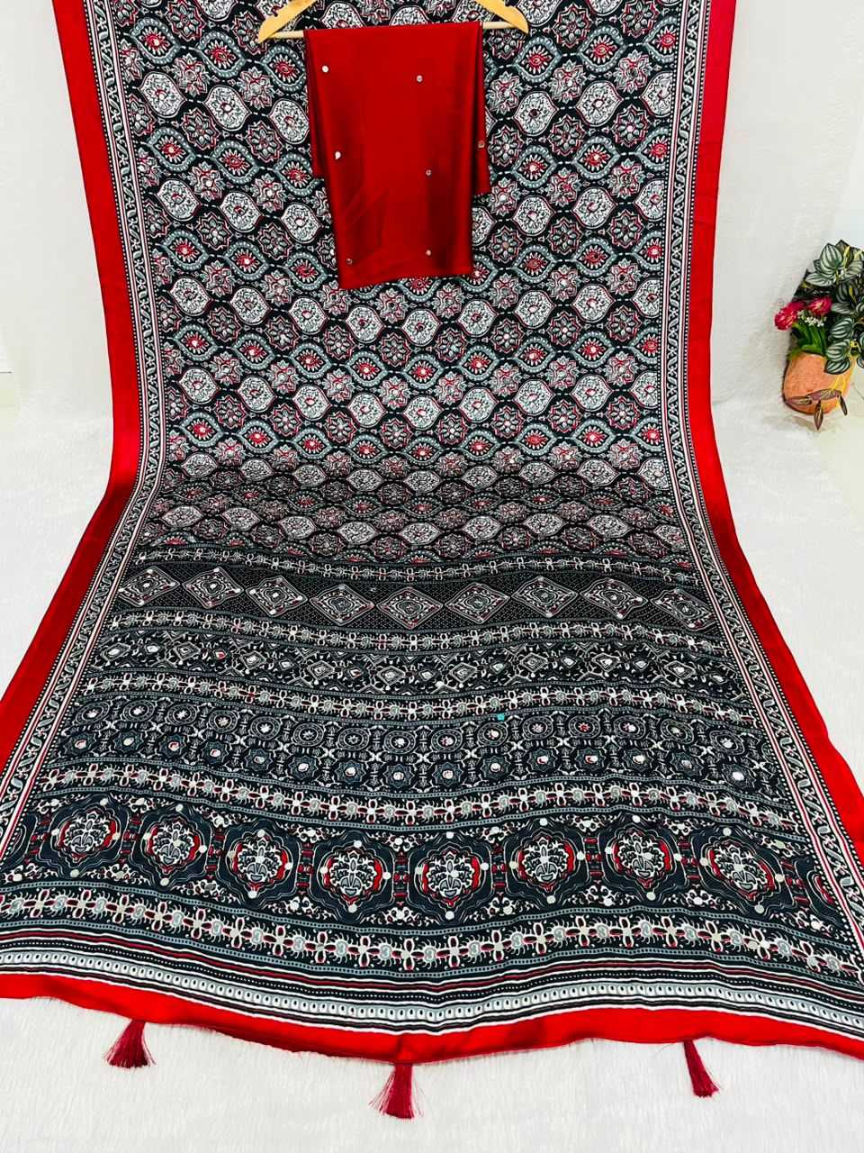 Gajji Silk Printed Saree