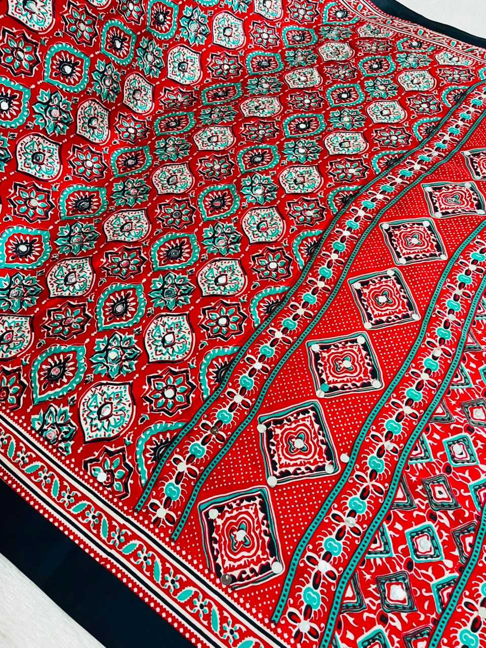 Gajji Silk Printed Saree
