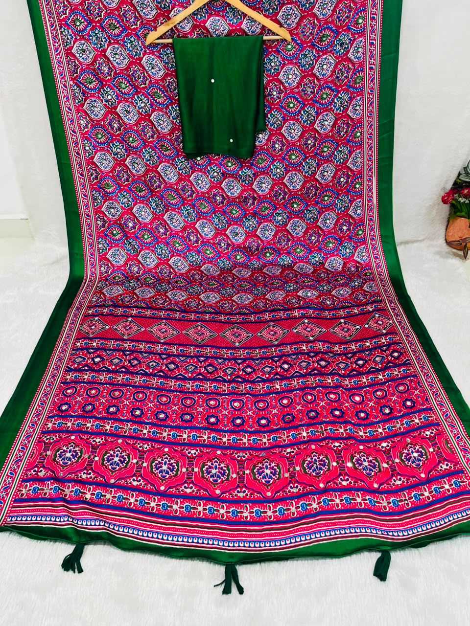 Gajji Silk Printed Saree