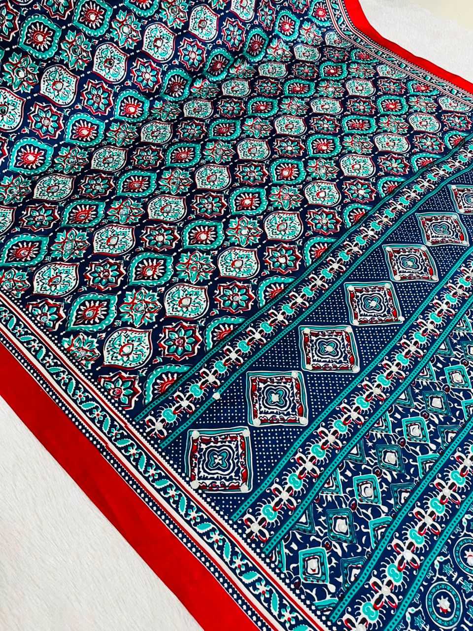 Gajji Silk Printed Saree