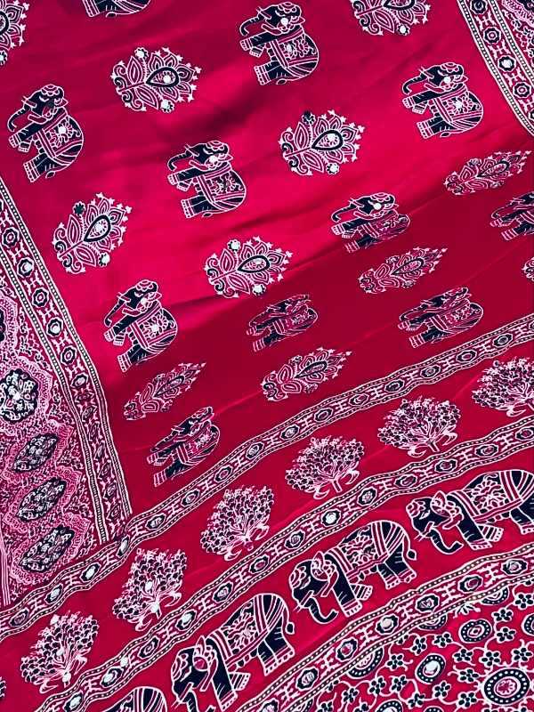 Gajji Silk Printed Saree