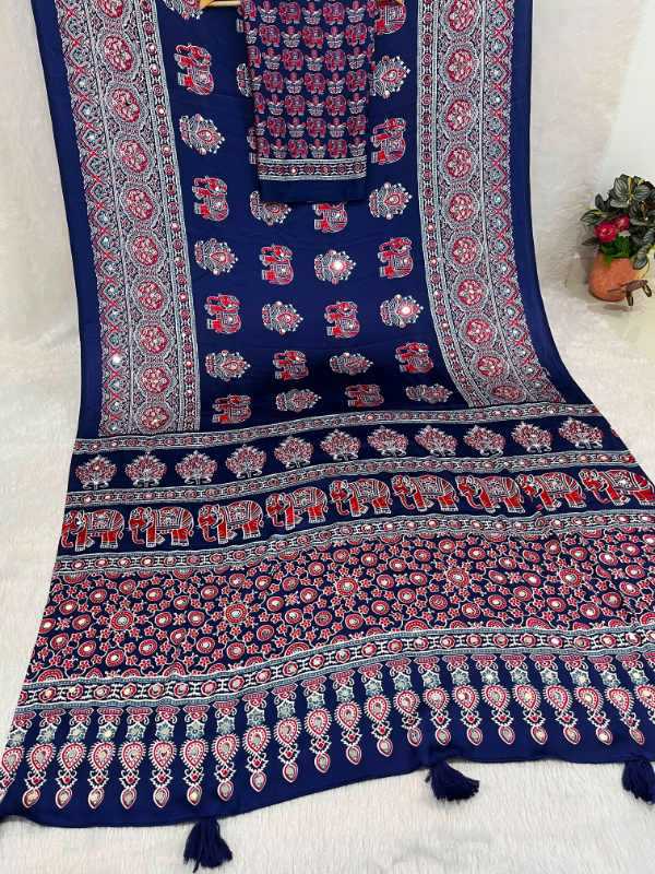Gajji Silk Printed Saree
