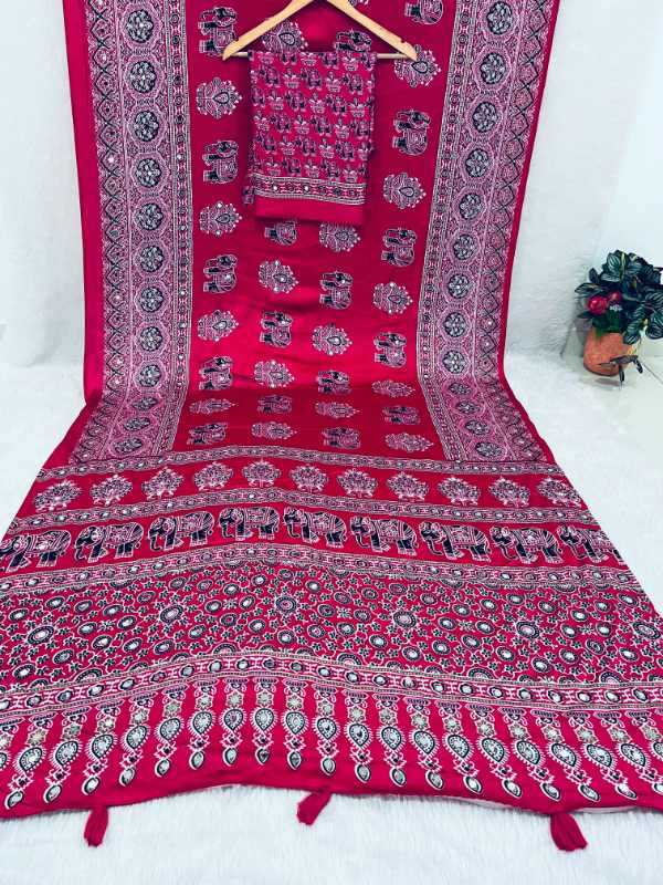 Gajji Silk Printed Saree