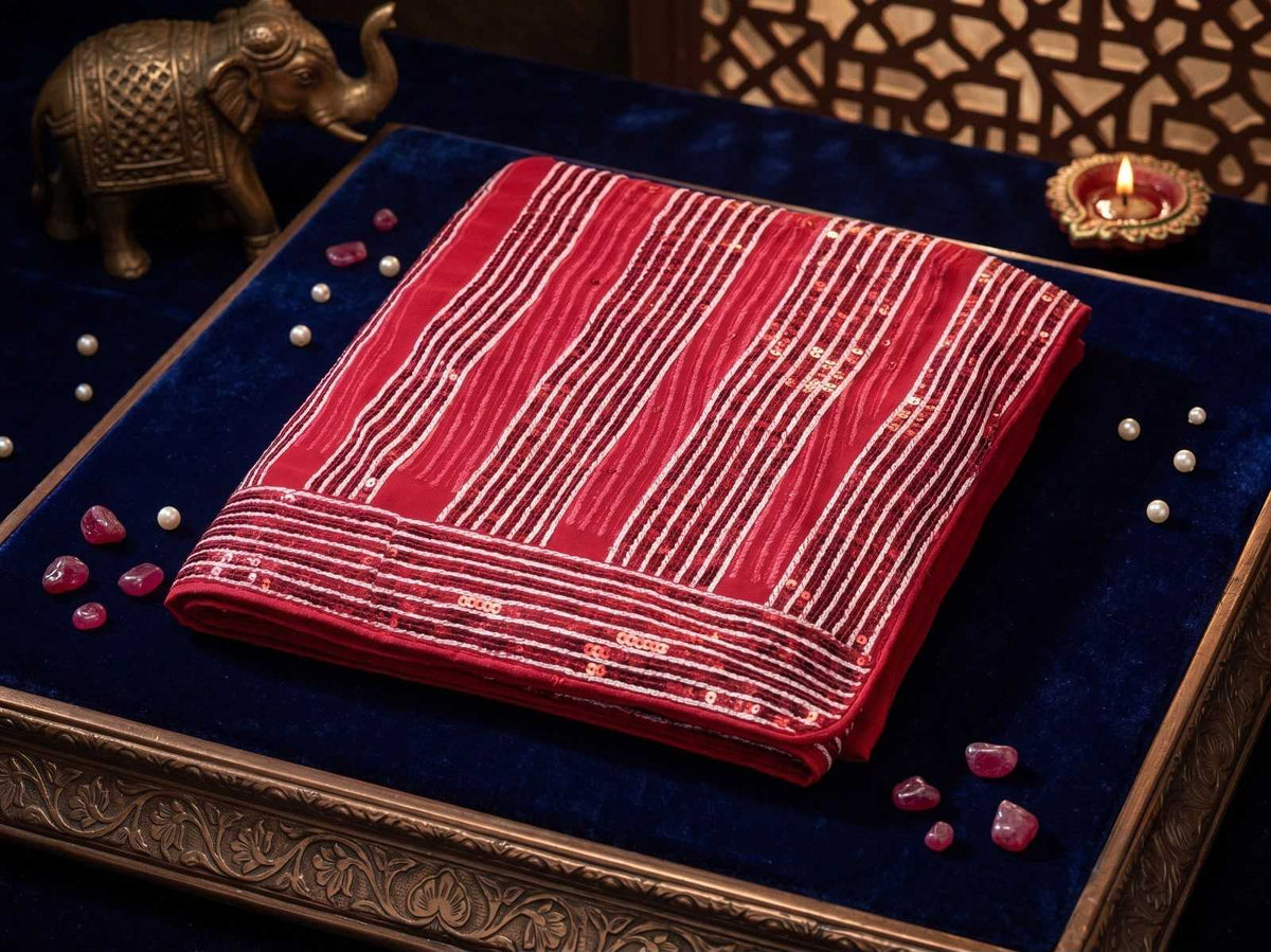 Lucky Faux Georgette Saree