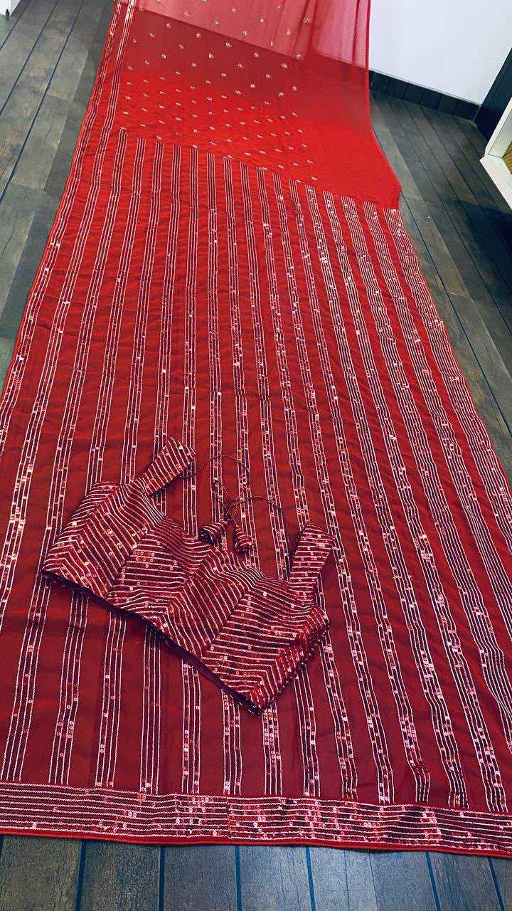 Lucky Faux Georgette Saree