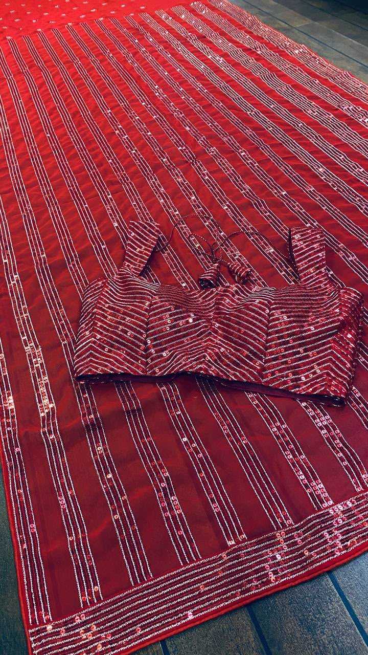 Lucky Faux Georgette Saree