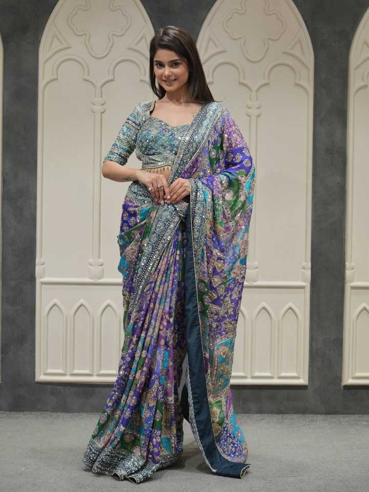 Chinon Soft Silk Saree