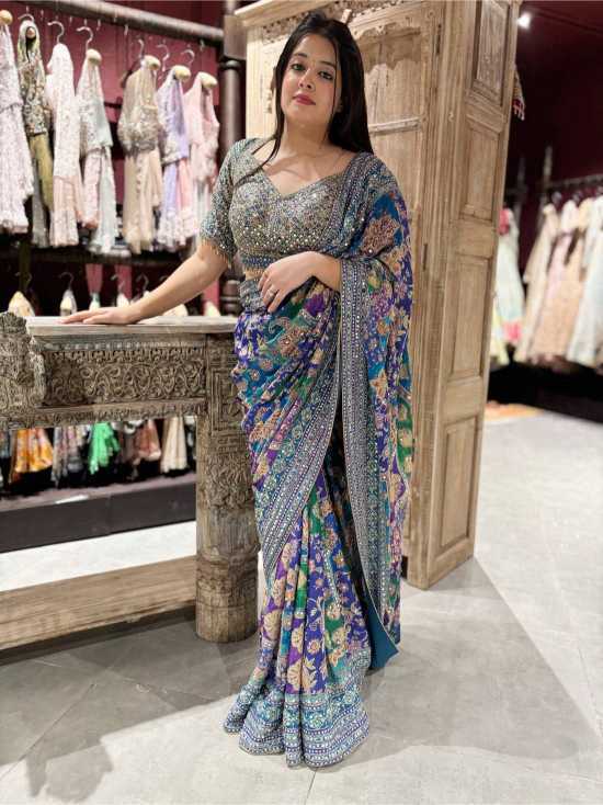 Chinon Soft Silk Saree