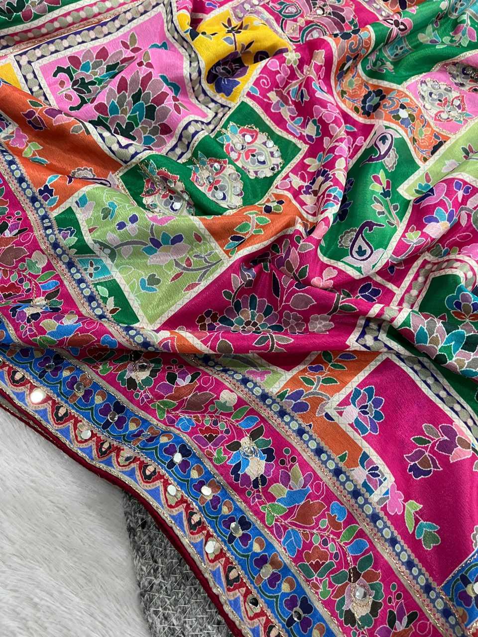 Chinon Soft Silk Saree