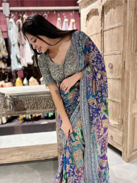 Chinon Soft Silk Saree