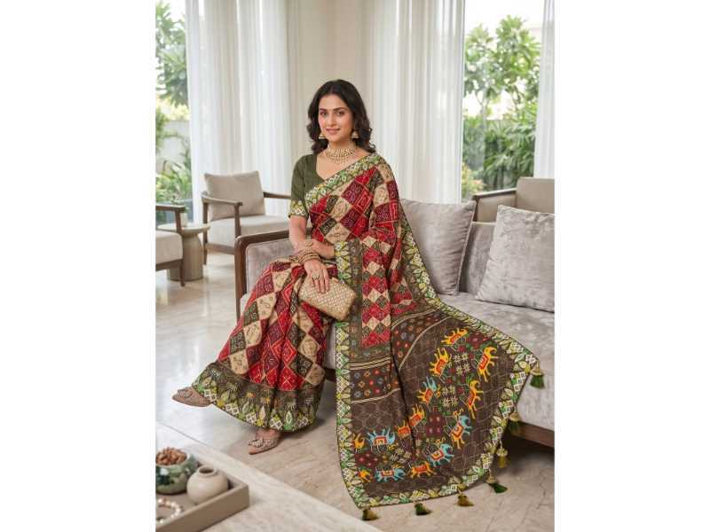 Vichitra Silk Patola Saree