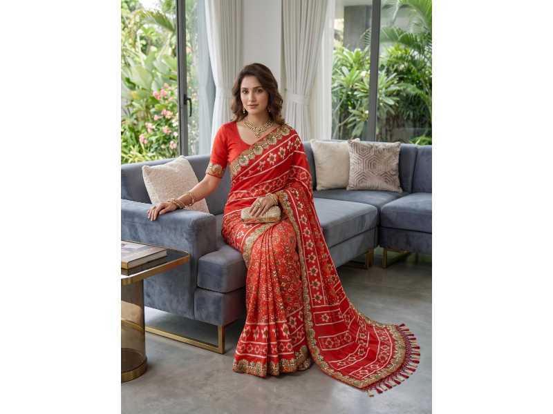 Vichitra Silk Patola Saree
