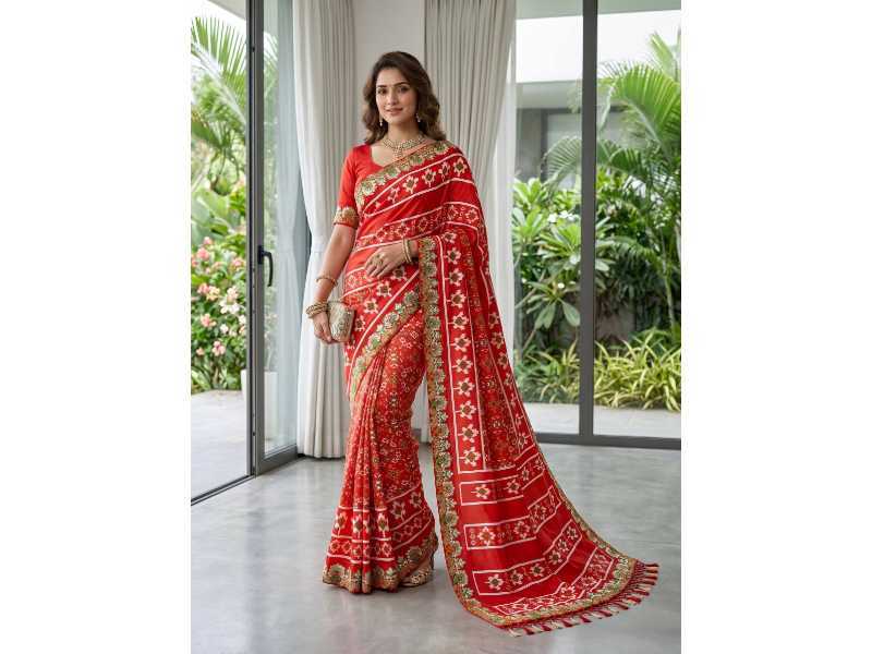 Vichitra Silk Patola Saree
