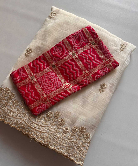 Crush Silk Traditional Saree
