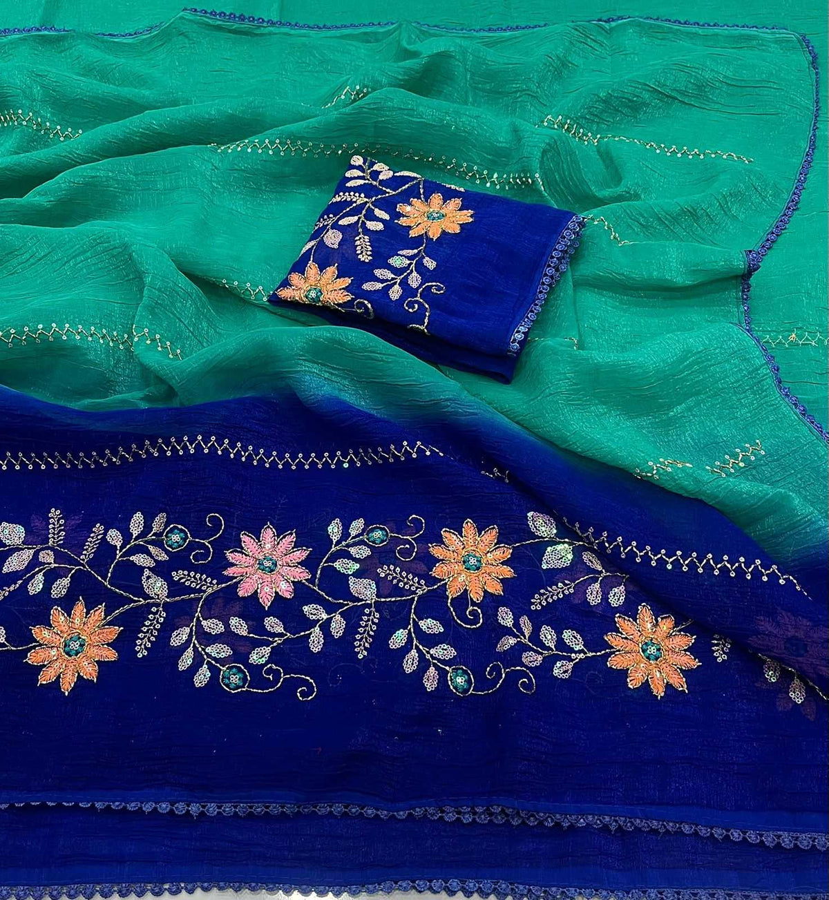 Crunchi Party Wear Saree
