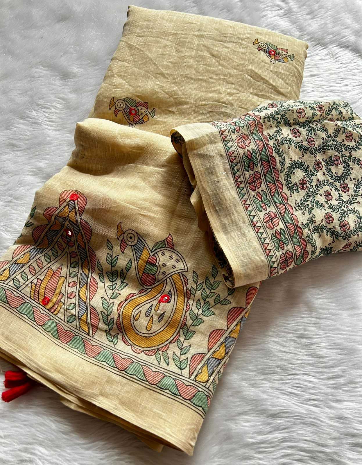 Linen Designer Saree