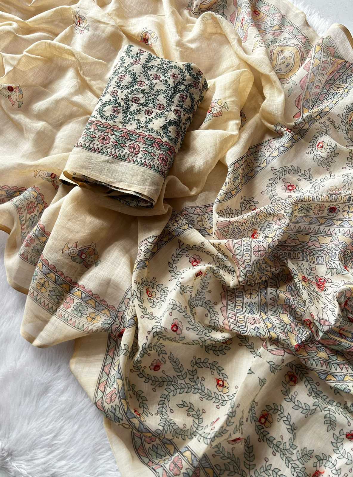 Linen Designer Saree