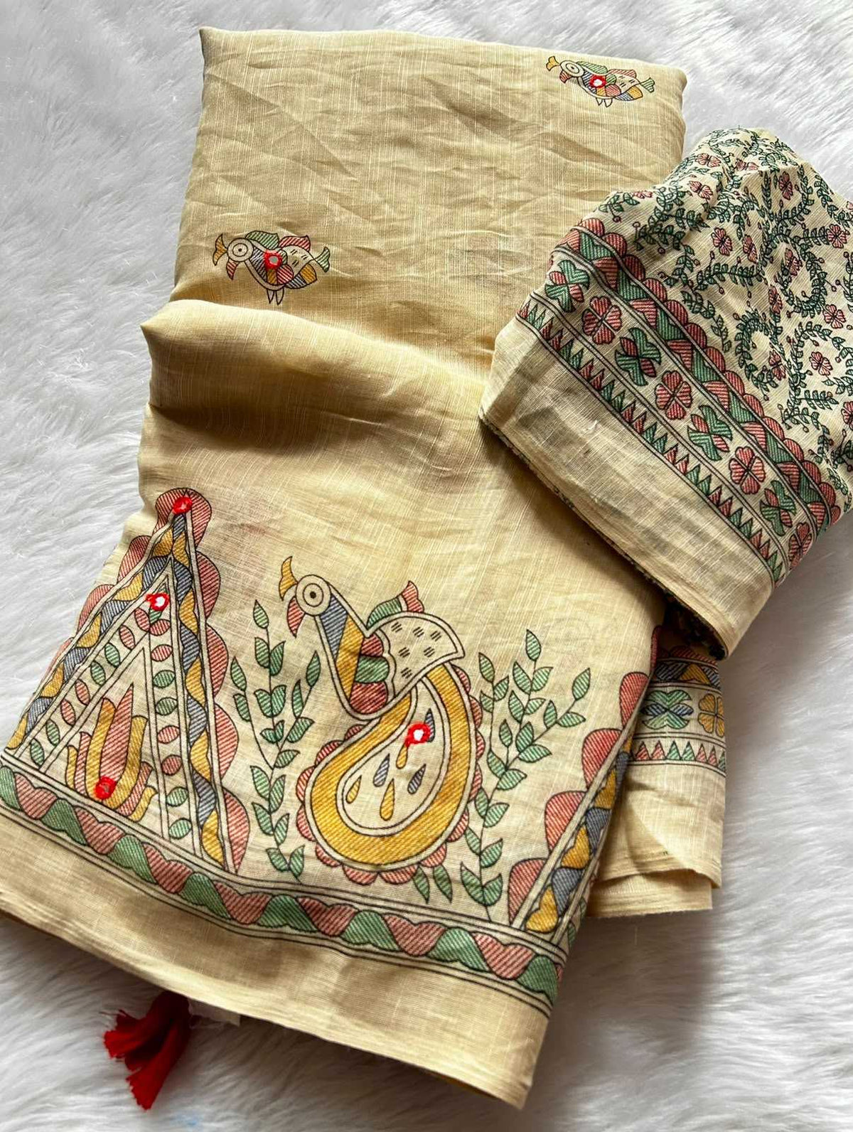 Linen Designer Saree