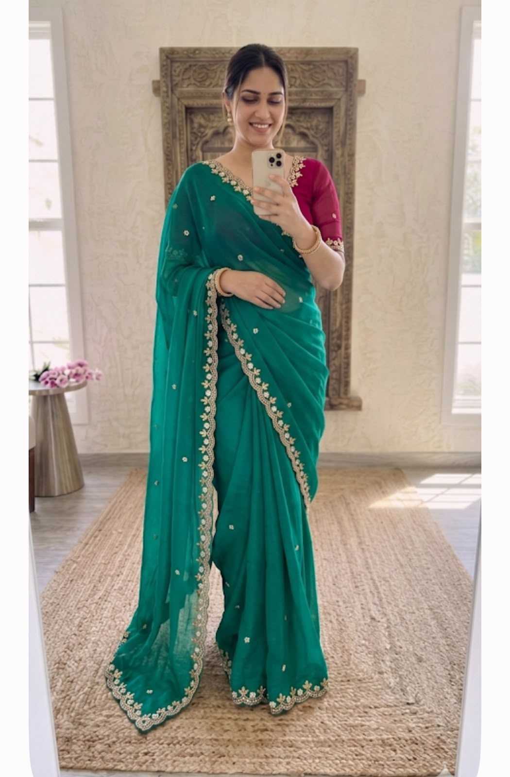 Crush Silk Traditional Saree