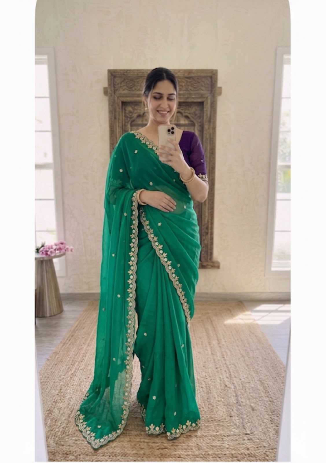 Crush Silk Traditional Saree