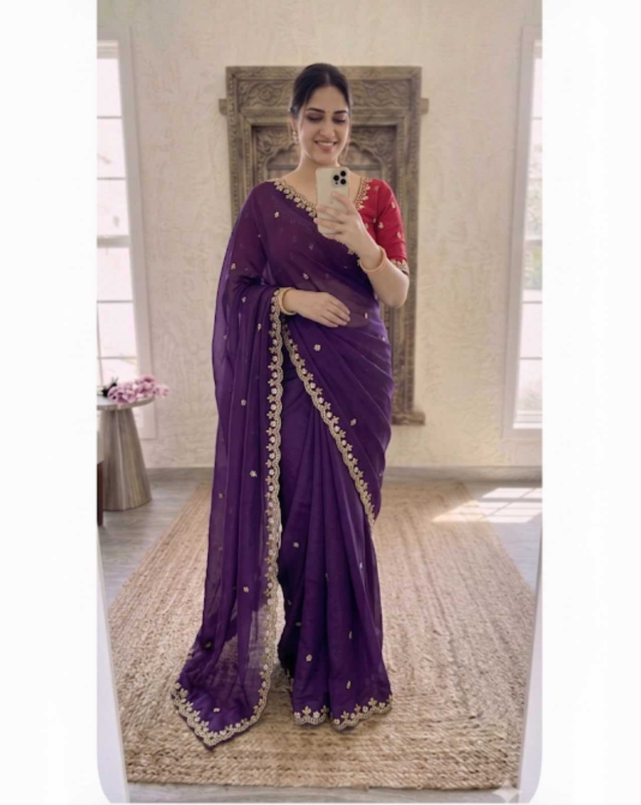 Crush Silk Traditional Saree