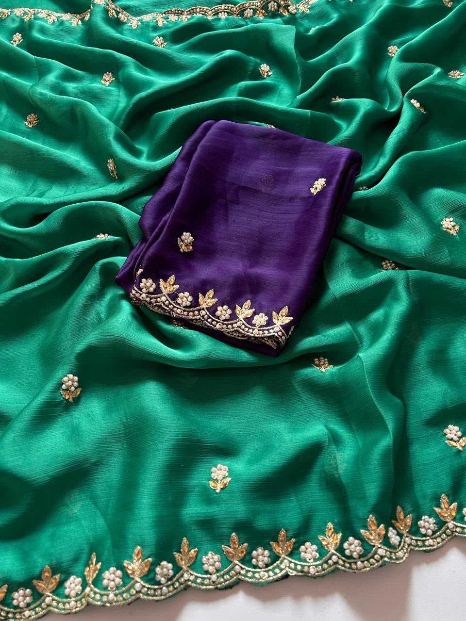 Crush Silk Traditional Saree