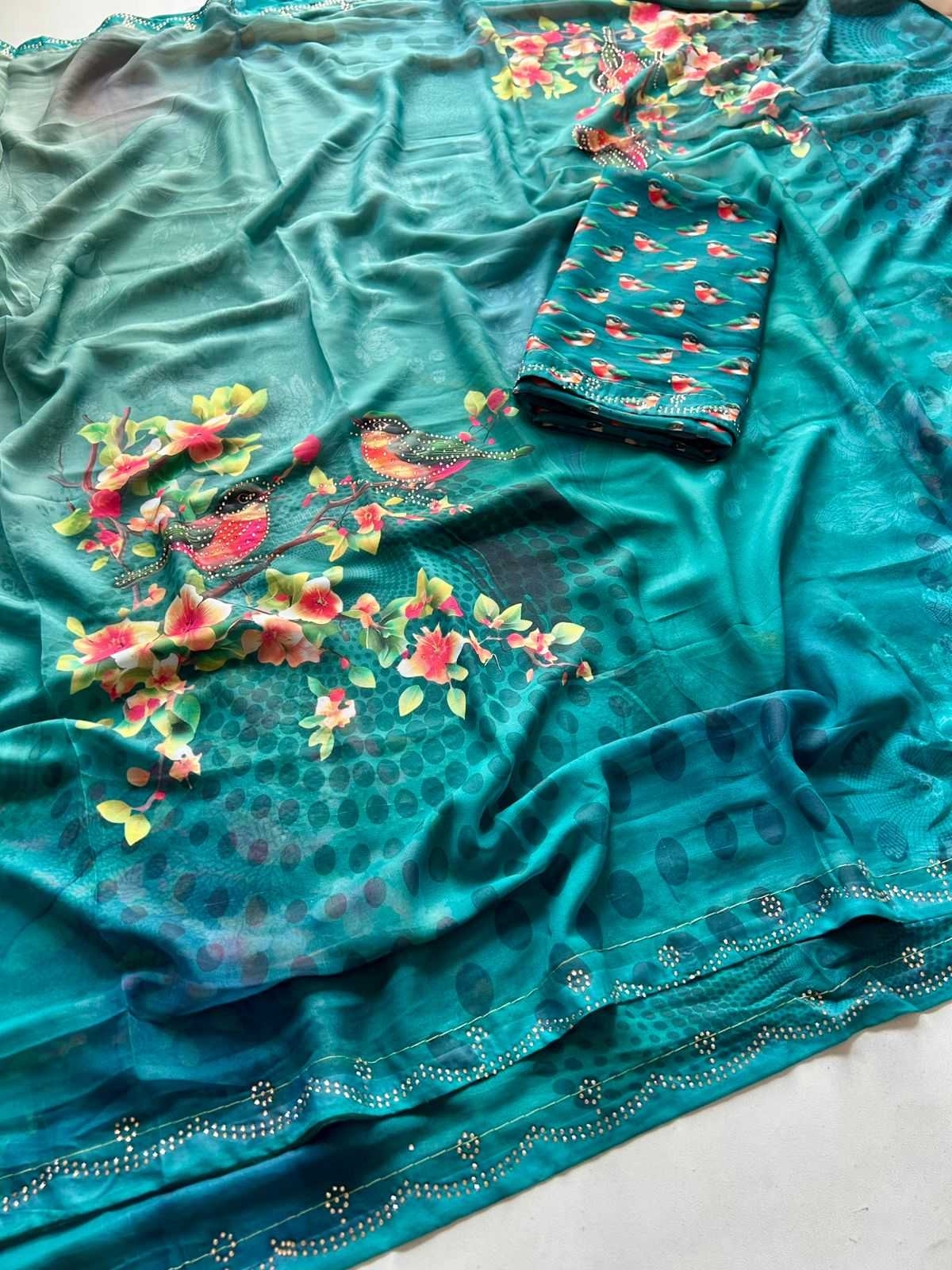 Anagha Georgette Printed Saree