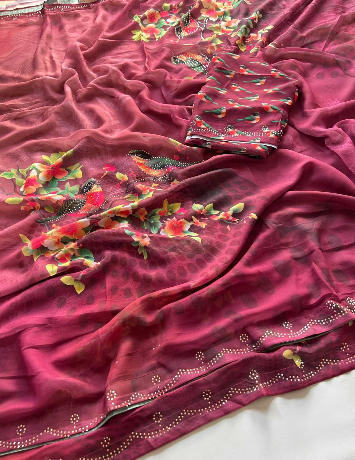Anagha Georgette Printed Saree