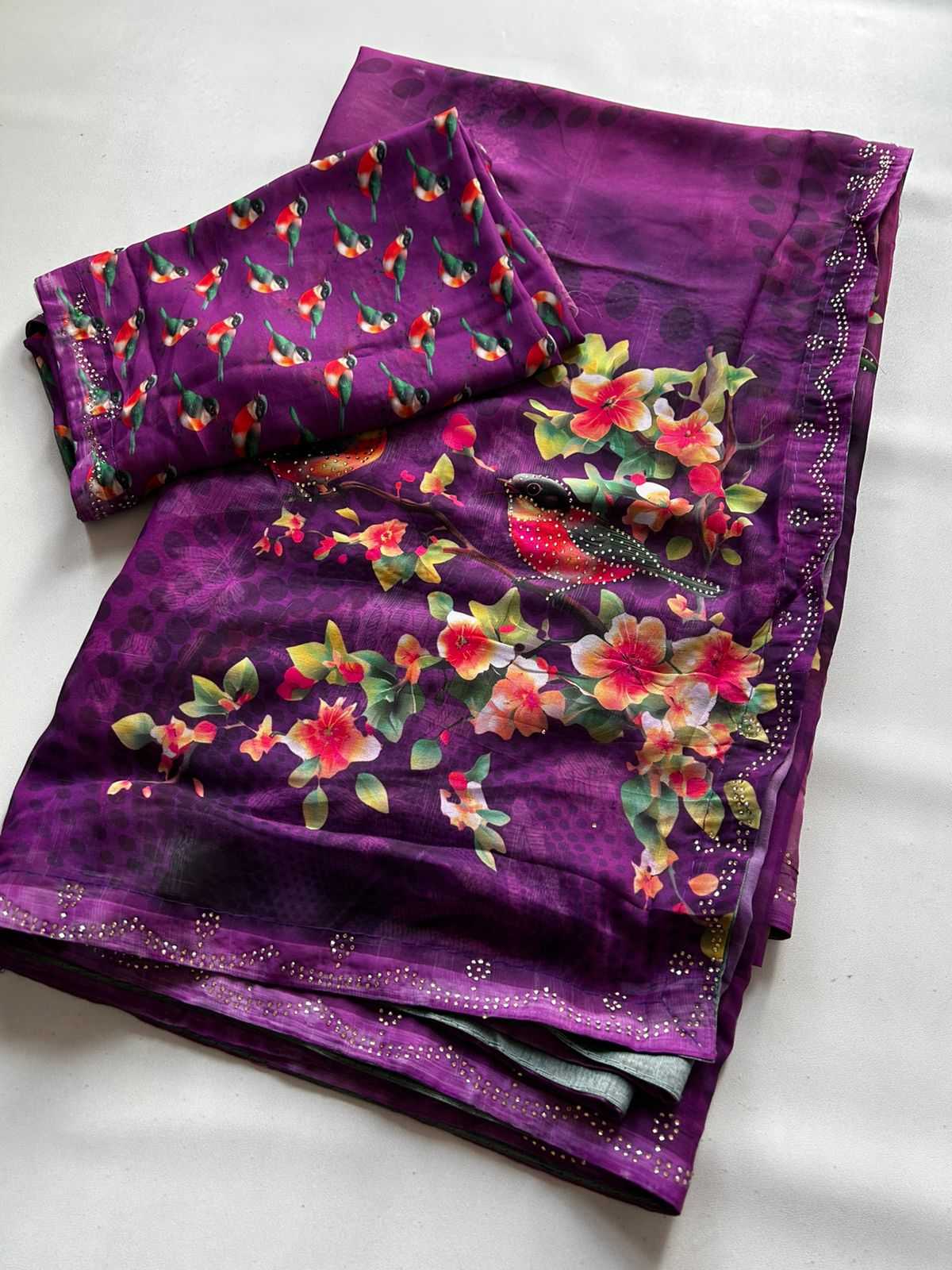 Anagha Georgette Printed Saree